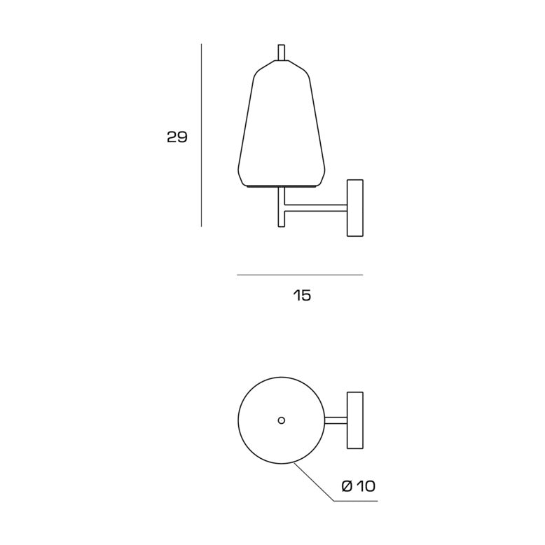 X Ray - Lampada da tavolo vetro alto Trasparente – Sforzin