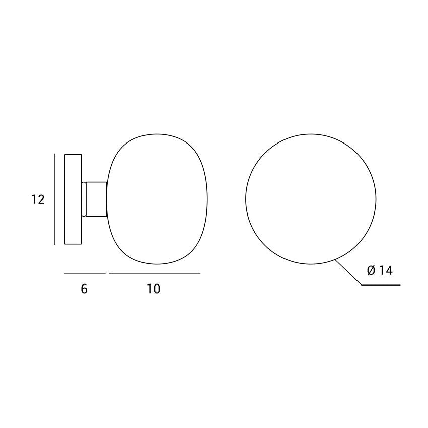 Mose - Lampada da parete/soffitto