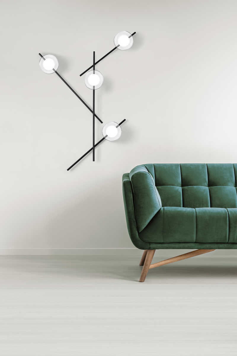 Mikado – Lampada da soffitto/parete 4 Luci