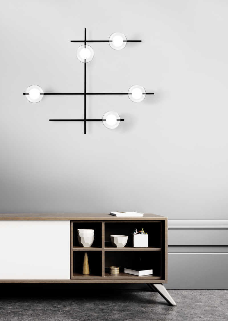 Mikado – Lampada da soffitto/parete 5 Luci
