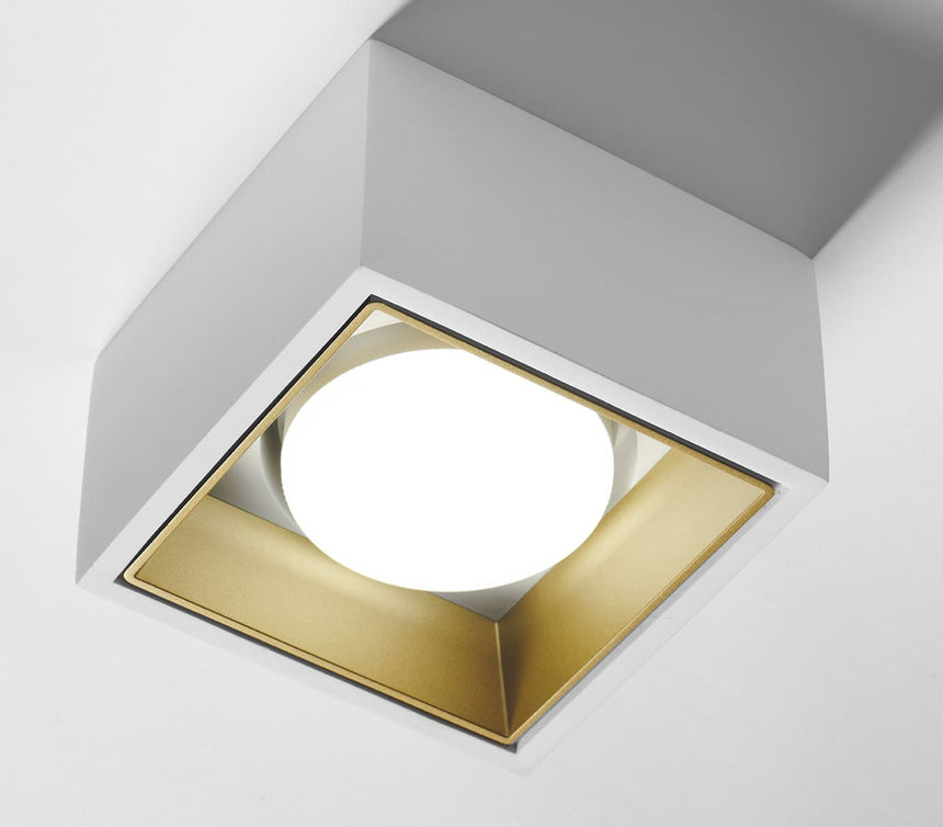 Nasso - Lampada soffitto 1 luce quadrata